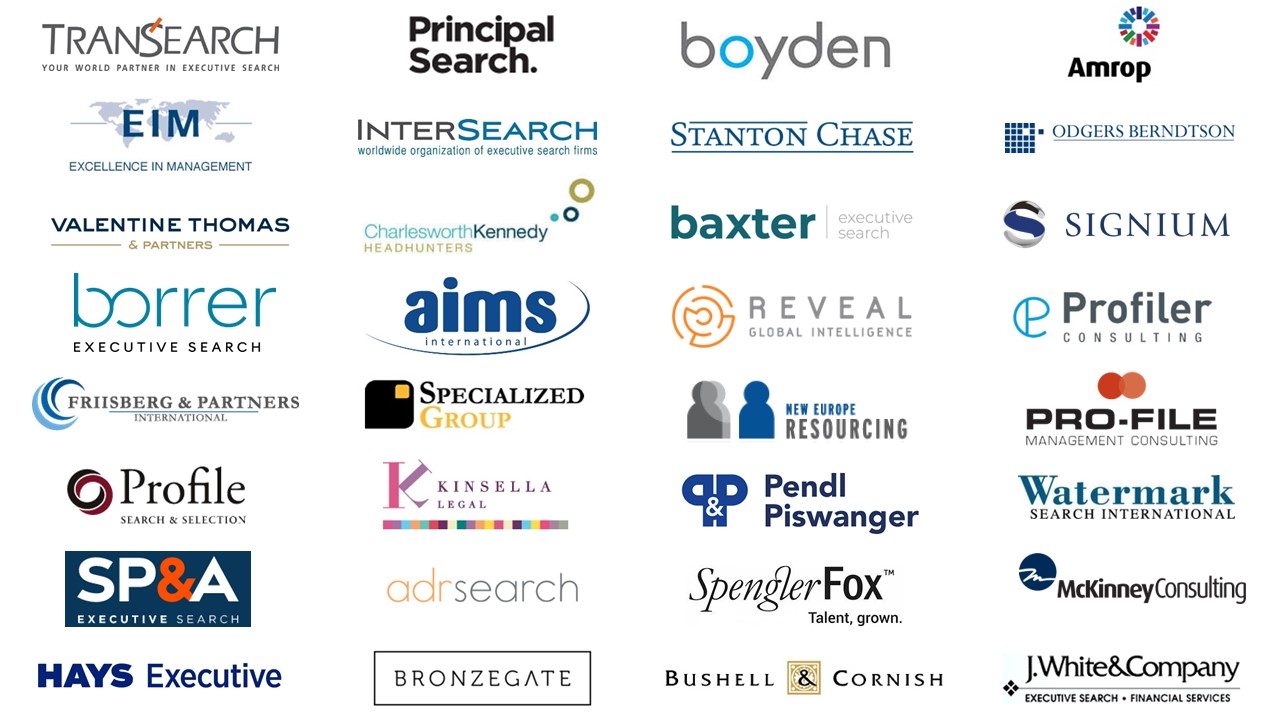 Some of the many Executive Search firms using FileFinder Executive Search Software