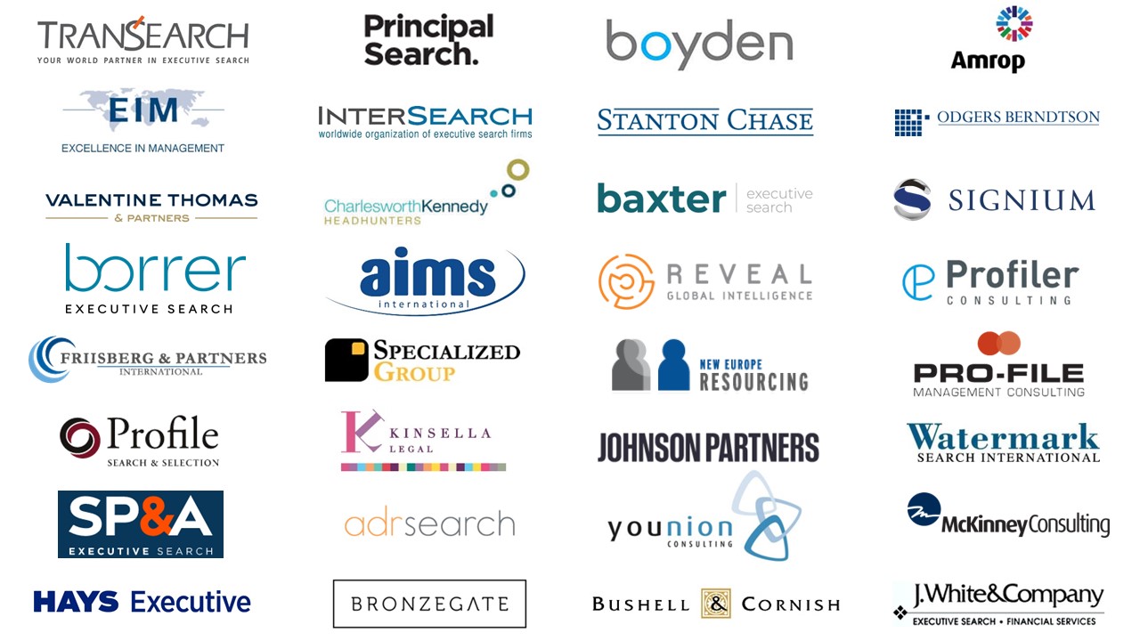 Some of the many Executive Search firms using FileFinder Executive Search Software